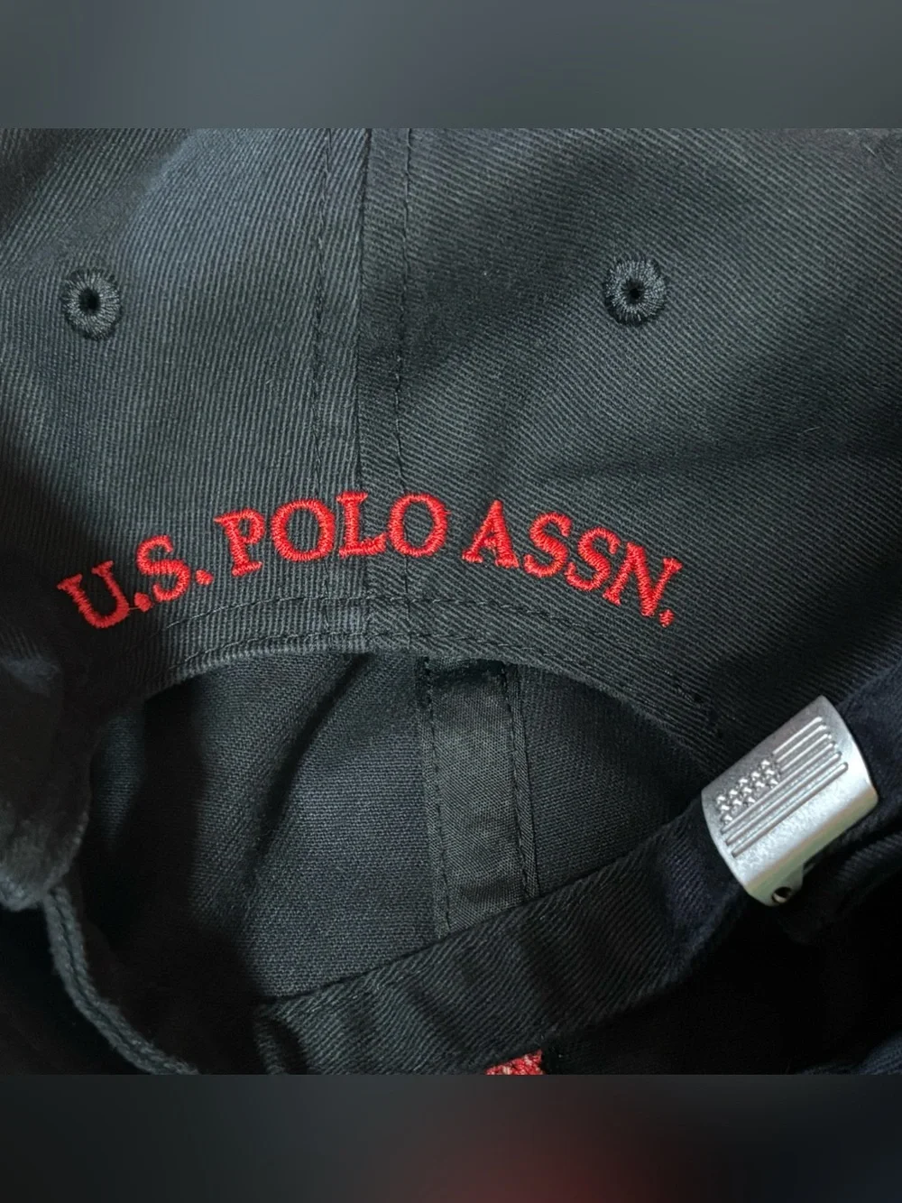 Brand New Navy Blue & Red U.S. Polo Assassin Baseball Hat